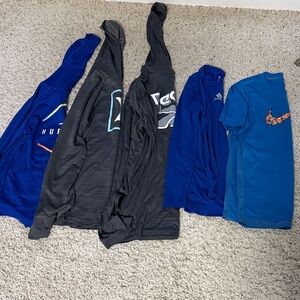 Boys Hurley, adidas, Nike athletic shirts
